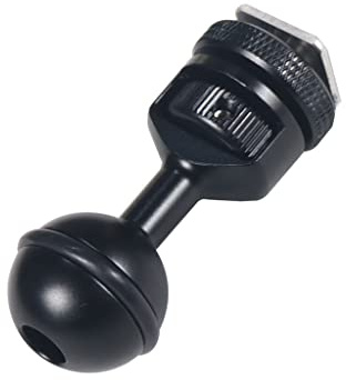 FEICHAO Adaptateur réglable à tête sphérique de 2,5 cm avec base de griffe pour caméra sous-marine Flash vidéo (Kit A)