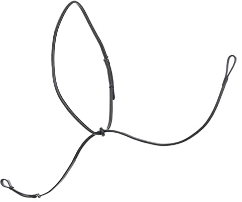 Equinavia Valkyrie Fancy Stitched Leather Standing Martingale - Chocolate Brown - Warmblood