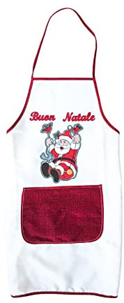 Generico Grembiule da Cucina Uomo Donna Simpatico Chef Barbecue Ristorante Caffetteria, Idee Regalo Natale Decorazioni Natalizie Merry Christmas