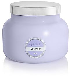 Capri Blue Volcano Scented Candles - Luxury Glass Jar Candles for Home Scented with Tropical Fruit & Sugared Citrus - Soy Wax Blend - Lavender Colored Jar (19 oz)