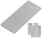 ZPSHYD Diamant Schleifstein, Rechteckiger Schleifstein mit Rutschfester Unterseite, Verschiedene Stärken, 6,3 cm x 15,2 (Körnung 400)