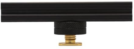 Camera Hot Cold Shoe Bracket Extension Rail Bar Mount Bracket with 1/4'' Hole for Flash LED Video Light