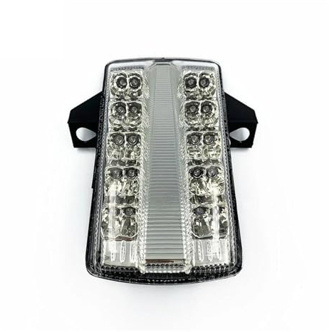 BEPHON Motorrad LED Bremslicht Rücklicht für Suzuki SV 650, SV650, SV1000, 2003 – 2012, Blinker, Motorradzubehör integriertes LED-Rücklicht (Farbe: Klar 2)