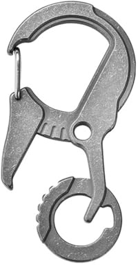 Mousqueton en Titane pour Porte-clés, Porte-clés Robuste Ed, Porte-clés Détachable avec Fonction Ouvre-Bouteille pour Hommes et Femmes