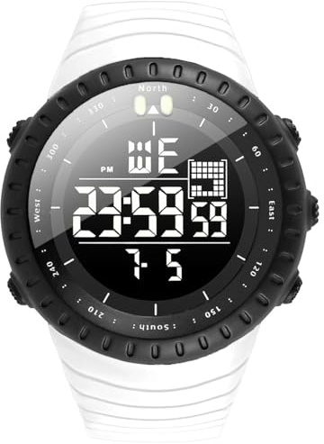 KXAITO Orologio sportivo da uomo, impermeabile, militare, con data, multifunzione, tattico, LED, sveglia, cronometro, per uomo 6256