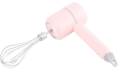 Leapiture Electric Handheld Mixer Kitchen Hand Mixer Electric Hand Baking Mixer 3 Speed Hand Mixer Handheld Electric Mixer Cooking Hand Mixer for Home Use (Pink)