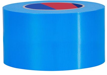 Duccinp Ruban autocollant blindé ultra fort, 50 m x 75 mm, Ruban de réparation imperméable pour réparations, bricolage, artisanat, intérieur et extérieur, Duct Tape (Bleu)