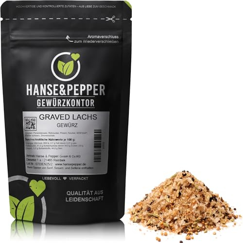 250g Graved Lachs Gewürz Lachsbeize Lachsgewürzmischung Lachsgewürz Fisch Gewürz