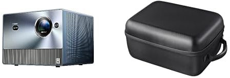 Hisense C1 - Proyector Láser 4K 65-300”, Trichroma, Audio JBL 2x10W con Dolby Atmos, Smart TV, Sistema de Ajuste Auto-Magic, AirPlay, Alexa, WiFi y Bluetooth + Bolsa de Transporte rígida para C1