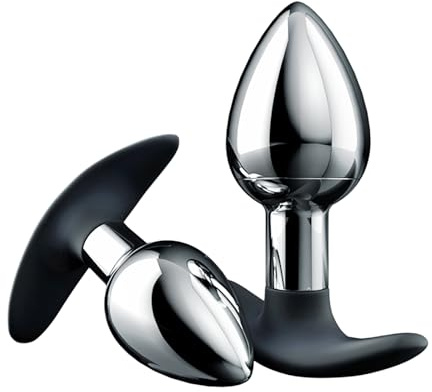 Analplug Für Frauen Mit Kugel Im Inneren – Buttplug Aus Metall Für Intensives Gefühl Beim Anal, Plug Für Frauen Sexspielzeug Zur Anal Für Paare Und Anfänger LZYLWC（L）