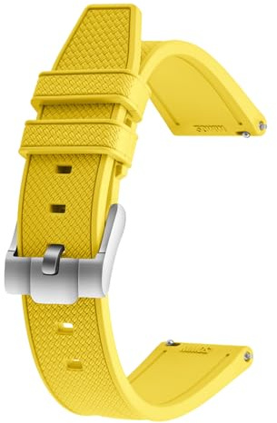 ULLCHRO Uhrenarmband 20mm Wasserdicht, Kautschuk Armband 22mm für Sport, Armband Herren Uhr aus Gummi, Uhrenarmbänder