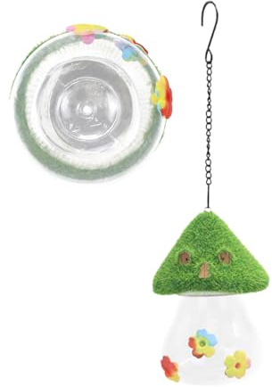 Distribuidores de Alimentos para pájaros Silvestres – Colibríes de diseño de Colgantes para Exteriores – antigoteo para decoración de jardín, terraza y balcón