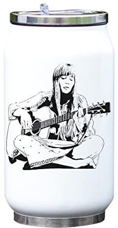 Folk Rock Bouteille isotherme isotherme pour guitare d'artiste Blanc Taille unique
