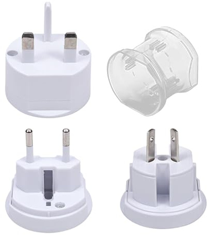 Adaptateur De Voyage,Adaptateur De Prises Murales avec Ports De Charge - Accessoires De Voyage Légers, Charge Rapide Et Protection Contre Les Surtensions pour Voyages, Études À L'Étranger Et