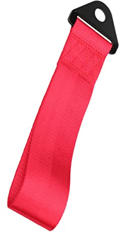 FUNOMOCYA Corda Per Traino Auto Resistente in Poliestere 2-3 Tonnellate Fune Di Traino Luminosa Rossa Per Rimorchio Sicuro Per Veicoli Adatta Per Laboratori