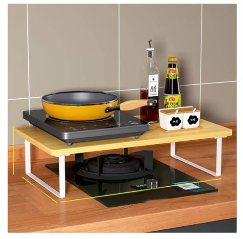 QSTGX Cubre Encimera Gas 5 Fuegos Tapas para Encimera De Cocina De Gas Soporte para Placas de inducción para encimeras, fregaderos, autocaravanas y fogones eléctricos/de Gas(A,30x40x8.5 cm)