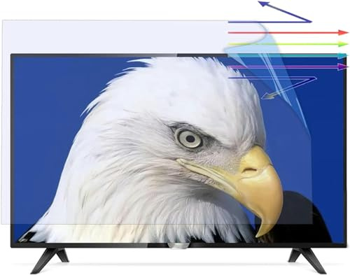 asdchZen Anti Blue Light Tv Screen Protector For 43-75 Inch, Matte Anti Reflectivee Dust-Proof Anti-Myopia Filter Film, For Lcd, Led, 4K Oled & Qled Hdtv / 75In 1645X930Mm,60in 1327x749mm