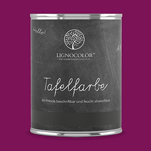 Lignocolor Tafelfarbe Tafellack echter Tafel-Look 750ml (Pinky 10)