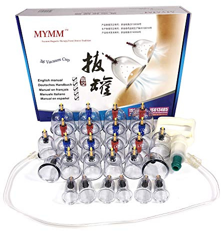 26 x sugkoppar, koppning, behandling sugkoppar massage, biomagnetisk terapi traditionell kinesisk kuperingsset hushåll vakuum cuping kit/kinesisk medicinsk massage hijamas set sug akupunktur