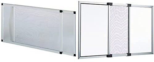 Vigor 75010 Mosquitera, Extensible, Anodizado, Altura De 50 X 70 + 75005 Mosquitera, Extensible, Anodizado, Altura De 50 X 40 Cm