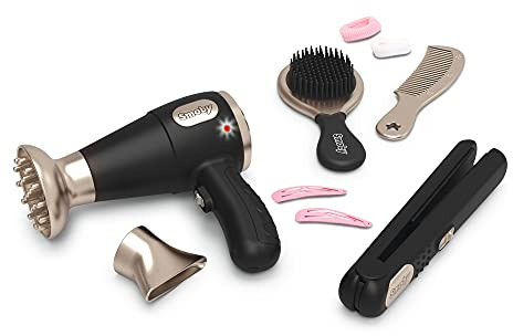 Smoby - My Beauty Hair Set - Set De Coiffure Enfant - Lisseur Et Sèche-Cheveux Factices - Fonctions Electroniques - A Partir de 3 Ans