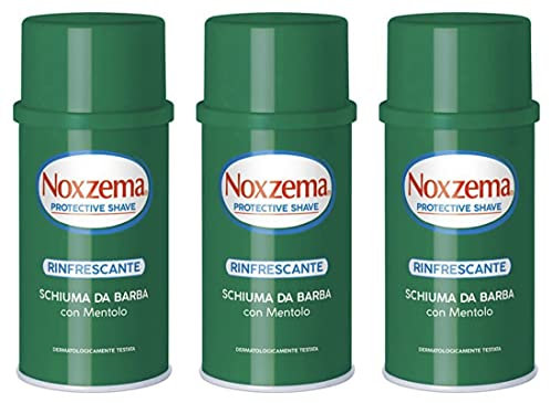 NOXZEMA SHAVING GEL FOAM MENTHOL VITAMIN E 300ML PACK OF 3