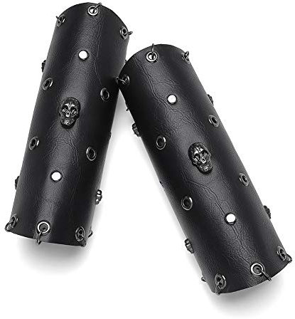 GRACEART Steampunk-Armstulpe aus Leder, verstellbar, Style-i, Einheitsgröße