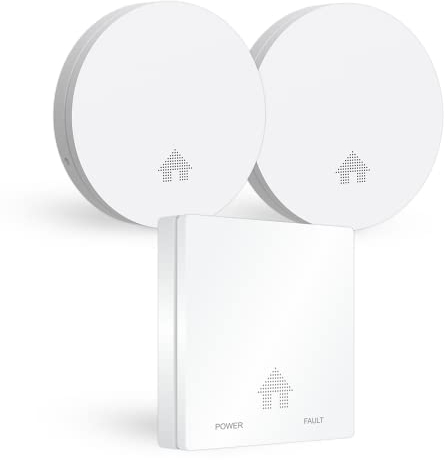 ELRO FF4610 Kit de protección contra Incendios de diseño - 2X Detector de Humo ultraplano y Detector de monóxido de Carbono ultraplano con batería de 10 años