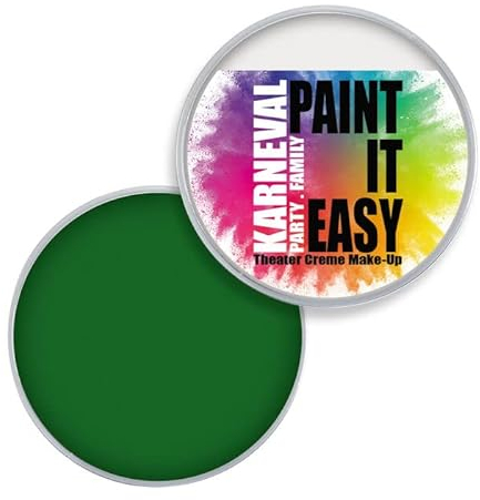 NEU PAINT IT EASY Theater Creme-Make-Up, Kinderschminke, Schminke auf Fettbasis, 25g, Grün