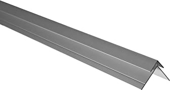Aluminium Eckprofil, Alu Winkelprofil, Alueckprofil für HPL Platten 3mm, eloxiert, verschiedene Längen und Größen (3mm Silber (1 Stück), Eck- Profil (2 Meter))