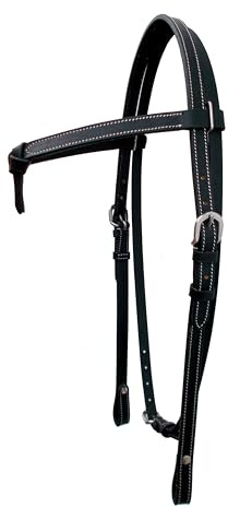 WeavingCraft Western-Halfter aus Leder, Futurity-Knoten-Stirnband