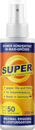 ACE Super Industriell fläckborttagare – koncentrat mot olja och fett – fläckborttagare för kläder – 0,25 liter (50 användningsområden)