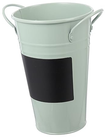 BIUDECO Eisen-blumentopf Mit Griff Für Desktop Lagerung Retro-blumeneimer Aus Eisen Für Home Dekoration Balkon Wohnzimmer Büro