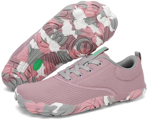 SAGUARO Barefoot Mujer Hombre Zapatillas de Trail Running Cómodas Calzado Descalzo Minimalistas Zapatos Deporte Pare Exterior y Interior Fitness Senderismo Montaña Caminar, Morado, 39 EU