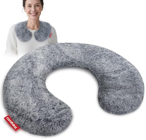 Comfheat Mikrowellen-Nackenkissen Feuchtwärme Lavendel Aroma | Wärme- & Kältetherapie, Naturfaser-Füllung, gleichmäßige Verteilung, waschbarer Bezug, 32x32 cm, leicht & kompakt