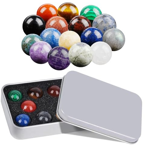 Rbleote 16 Piezas Canicas De 16 Mm 1 Bolsa De Almacenamiento Canicas De Cristal para Juego De Rebote De Mármol Manualidades Y Decoración