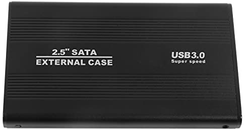 Xiuganpo Carcasa de Aluminio para Disco Duro de 2,5 Pulgadas, Puerto USB 3.0 con Transmisión de 5 Gbps, Carcasa para Disco Duro Externo Intercambiable en Caliente, Adecuada para Capacidad de 4 TB,