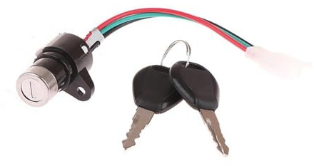 DGHBNP Dispositivi Accensione 1 Set 70 Blocco Testa Piccola Moto Triciclo Blocco Alimentazione ATV Interruttore di accensione avviamento con 2 Chiavi Moto Accensione(Type A1)