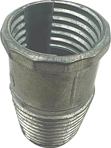 Bürstenfabrik - MADE IN GERMANY MAAJ STIELGEWINDE Ø 24 mm METALL GEWINDE ERSATZTEIL FÜR BESENSTIELE ERSATZTEIL ADAPTER INNENGEWINDE & AUSSENGEWINDE