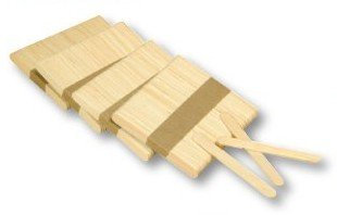 PW International bolsita de 300 palillos plana de madera 93 mm