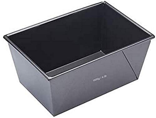 MasterClass 4lb Loaf Tin with PTFE, PFOA and BPA Free Non Stick, Robust 1mm Carbon Steel, 24 x 16 x 12cm Large Bread Pan Pan