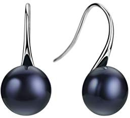 Michooyel Süßwasserperlen Ohrringe für Damen Echt 925 Silber Perlenohrringe Stecker Weiß Süßwasser-Zuchtperlen Ohrringe Ohrstecker 7MM 8MM