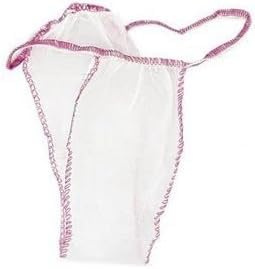 100 Pezzi - Tanga Monouso Estetica Slip da Donna, Mutande usa e Getta, in TNT, Confezione
