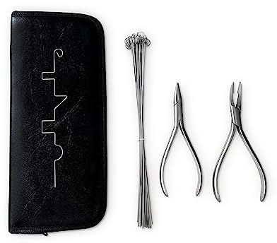 MedAT-Z 2026 Set | 2x Zangen und 50x Drähte zur Vorbereitung | Weingartzange, Hohlkehlzange und Übungsdrähte | Mit Übung zum besten MedAT