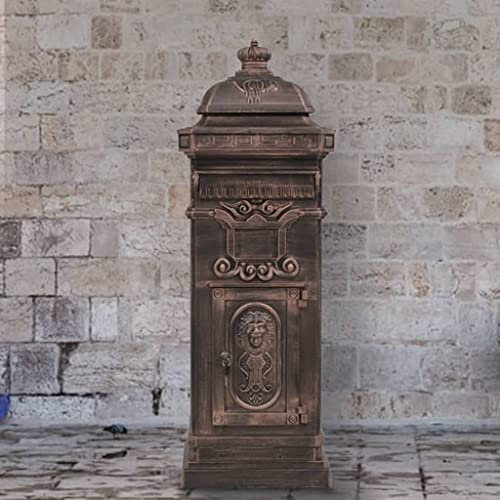 Conjunto de muebles de aluminio con buzón estilo vintage y bronce inoxidable