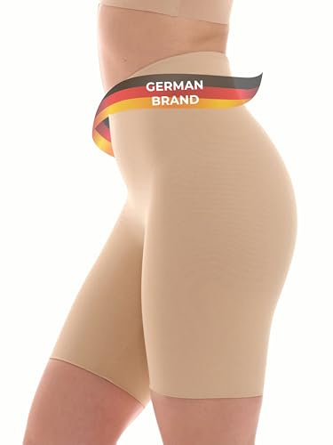 TONEST Shapewear Dam - Mageformande byxor - Midja - Stark Formning - Kompressionsunderkläder med Ben - 1200-SS (M, Beige)