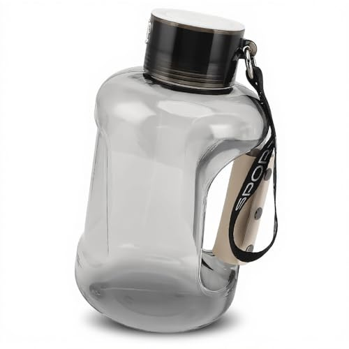 1.5L Portable Hydrogen Water Bottle Maker with PEM Technology, 1200-2400ppb Hydrogen for Home, Sports & Office (Ash Black)