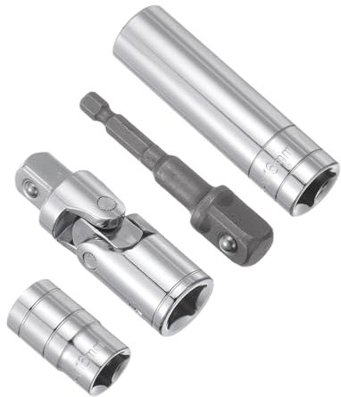 CoCud Impact Socket Adapter Set, 17mm, Socket Universal Joints Hex Shank Impact Driver Socket Adapter with 1/2 Drive - (Applications: for Cordless Drill, Impact Driver, Power Drill)