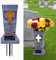 HUYIENO Solar Cemetery Grave Vase with LED for Fresh/Artificial Flowers Headstones Grave Décor with Spikes Gravestone Decor Memorial Gifts for Loss of Loved One