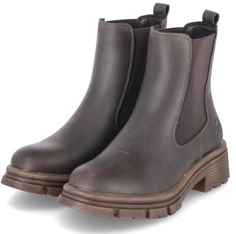 Rieker 91480-25 Schlupfstiefel Synthetik Damen in braun - Gr. 39